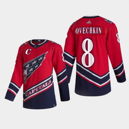 Miehille NHL Washington Capitals Pelipaita Alexander Ovechkin 8 2020-21 Reverse Retro Authentic